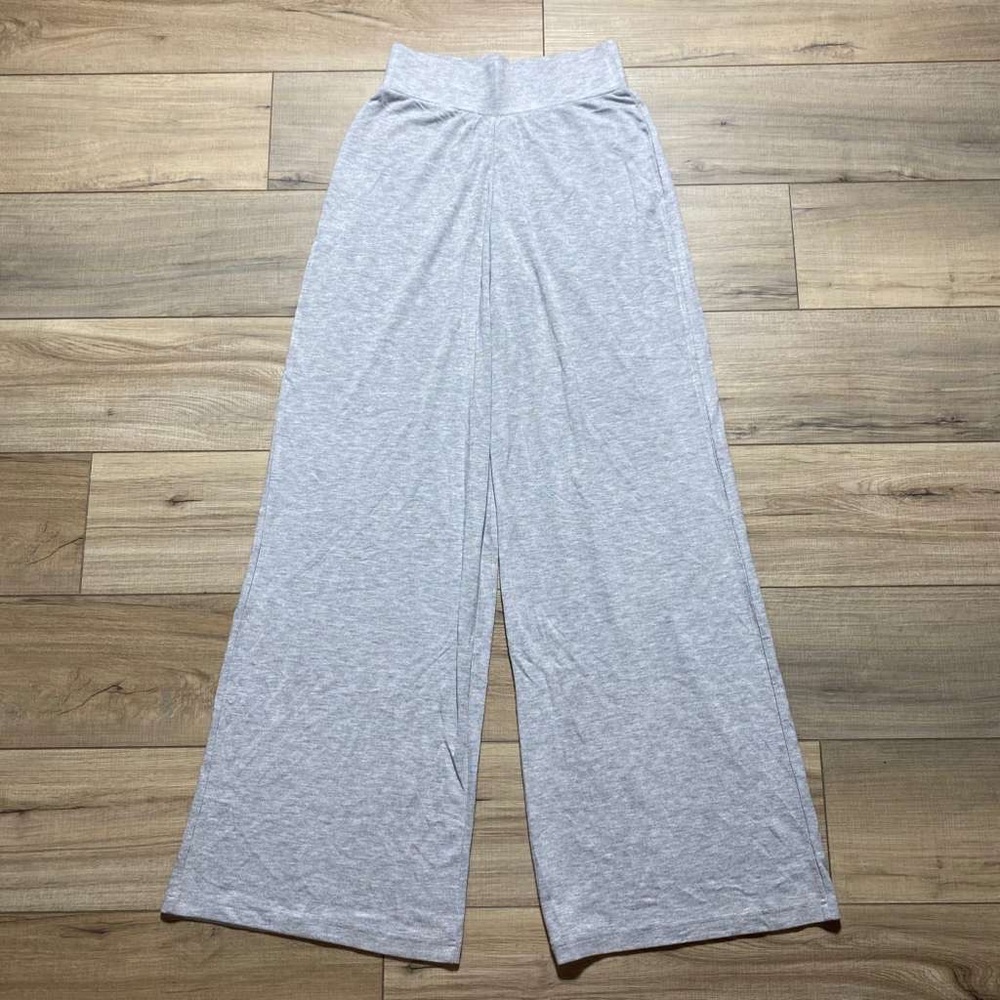 Soft Surroundings Womens Rayon Blend Wide Leg Pull On Pants Size TS Gray